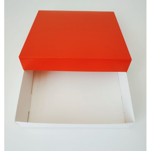 Коробка для пряників "Червона" без вікна, 200*200*35