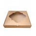 Коробка для пряників, печива "Крафт" з фігурним вікном, 150*150*30