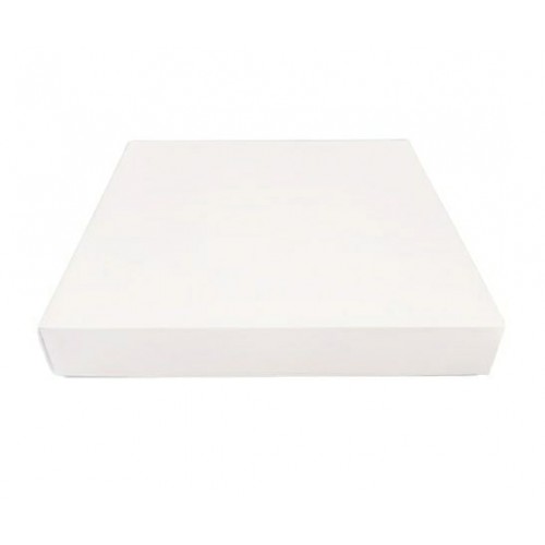 Коробка для пряників біла без вікна, 200*200*35