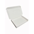Картонна коробка для пряників біла без вікна, 220*150*30мм