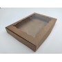Коробка для пряників крафт (вікно хвиля), 220*150*30
