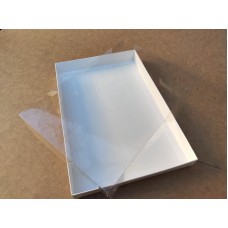 Коробка для пряників із прозорою кришкою (пластик), 200*300*30