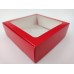 Коробка "Червона" з вікном, 150*150*50