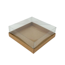 Коробка "Акваріум" із крафту, 200*200*70