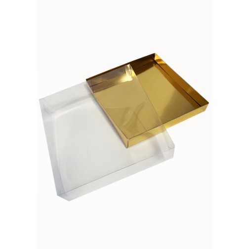 Коробка "Акваріум" золото, 170*170*50мм