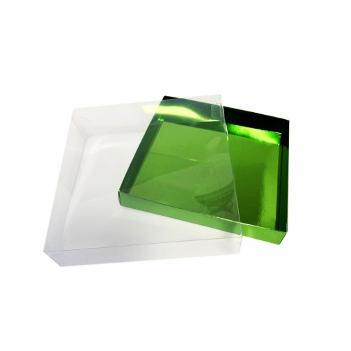 Коробка "Акваріум" смарагд, 200*200*50мм