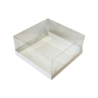 Коробка "Акваріум" біла, 250*250*120