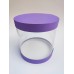 Коробка "Тубус" фіолетова для мусових тортів, 250*250