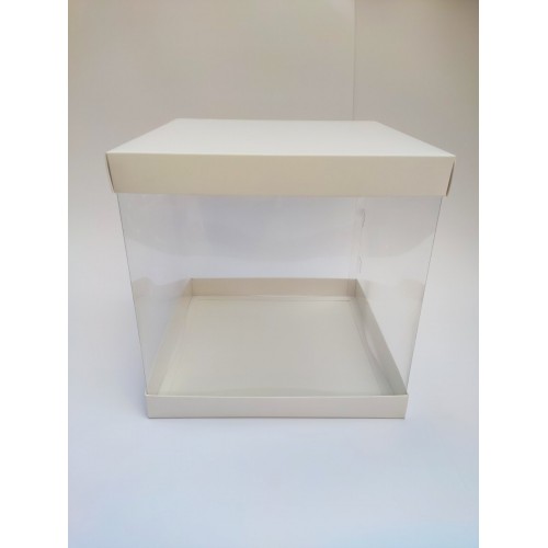 Коробка для торта з прозорими стінками, 246*246*250