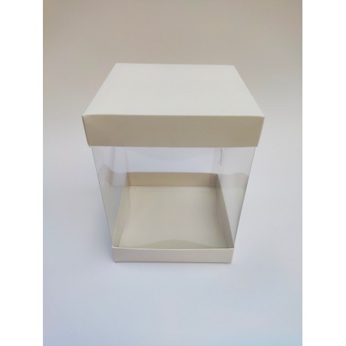 Коробка для торта з прозорими стінками, 146*146*200