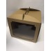 Коробка для торта "Бура-бура" з вікном, 300*300*300мм.
