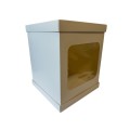Коробка для торта з вікном з трьох частин, 250*250*300
