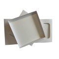 Коробка для торта з вікном з трьох частин, 250*250*250
