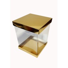 Коробка "Панорама" золото, 200*200*250