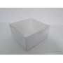 Коробка для торта з пластиковою кришкою, 200*200*105мм.