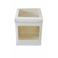 Коробка для торта з вікном і прозорою кришкою з трьох частин, 250*250*300
