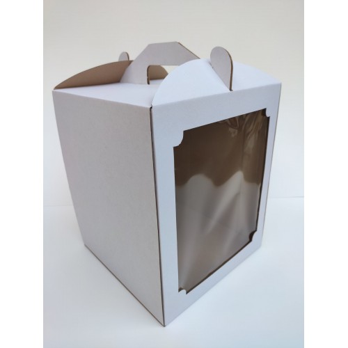 Коробка для торта з вікном, 250*250*300мм.