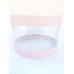 Коробка "Тубус" світло-рожева для мусових тортів, 250*165