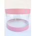 Коробка "Тубус" рожева для мусових тортів, 250*165