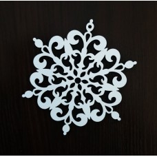 Новорічний декоративний виріб "Сніжинка №3", 100 мм.