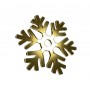 Золота акрилова прикраса на ялинку "Сніжинка" №2, 50*60