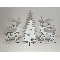 Набір святковий "Новорічний" з трьох частин на підставці