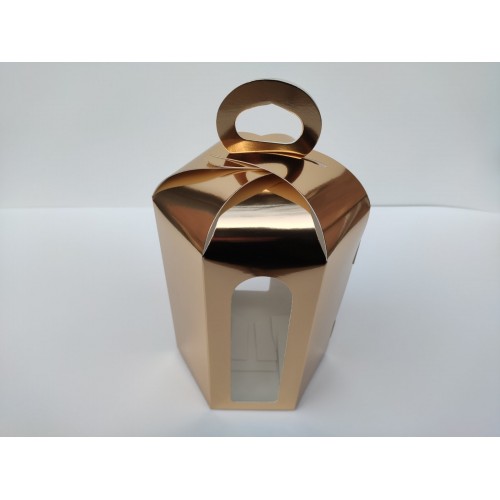 Коробка "Пасха золото", 150*180 ((діаметр 130 мм)