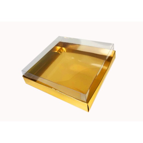 Коробка "Акваріум" золото, 170*170*50мм