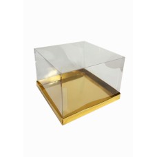 Коробка "Акваріум" золото, 170*170*120мм