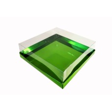 Коробка "Акваріум" смарагд, 200*200*70мм