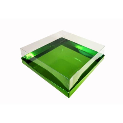Коробка "Акваріум" смарагд, 200*200*70мм