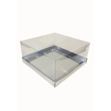 Коробка "Акваріум" срібло, 170*170*80мм