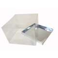 Коробка "Акваріум" срібло, 170*170*120мм