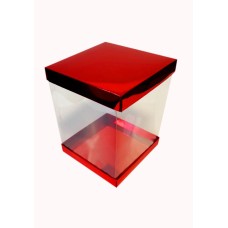 Коробка "Панорама" червона, 200*200*250