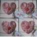 Коробка для пряника, цукерок, біжутерії з віконцем-серце, 150*150*35