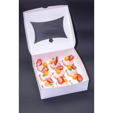 Box for 9 cupcakes, window - "cupcake", 240*250*90