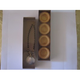 Картонна коробка (крафт) з прозорою кришкою, 300*70*30