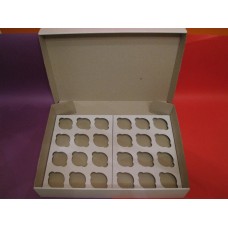 Microcorrugated box for 24 cupcakes, 350*500*90
